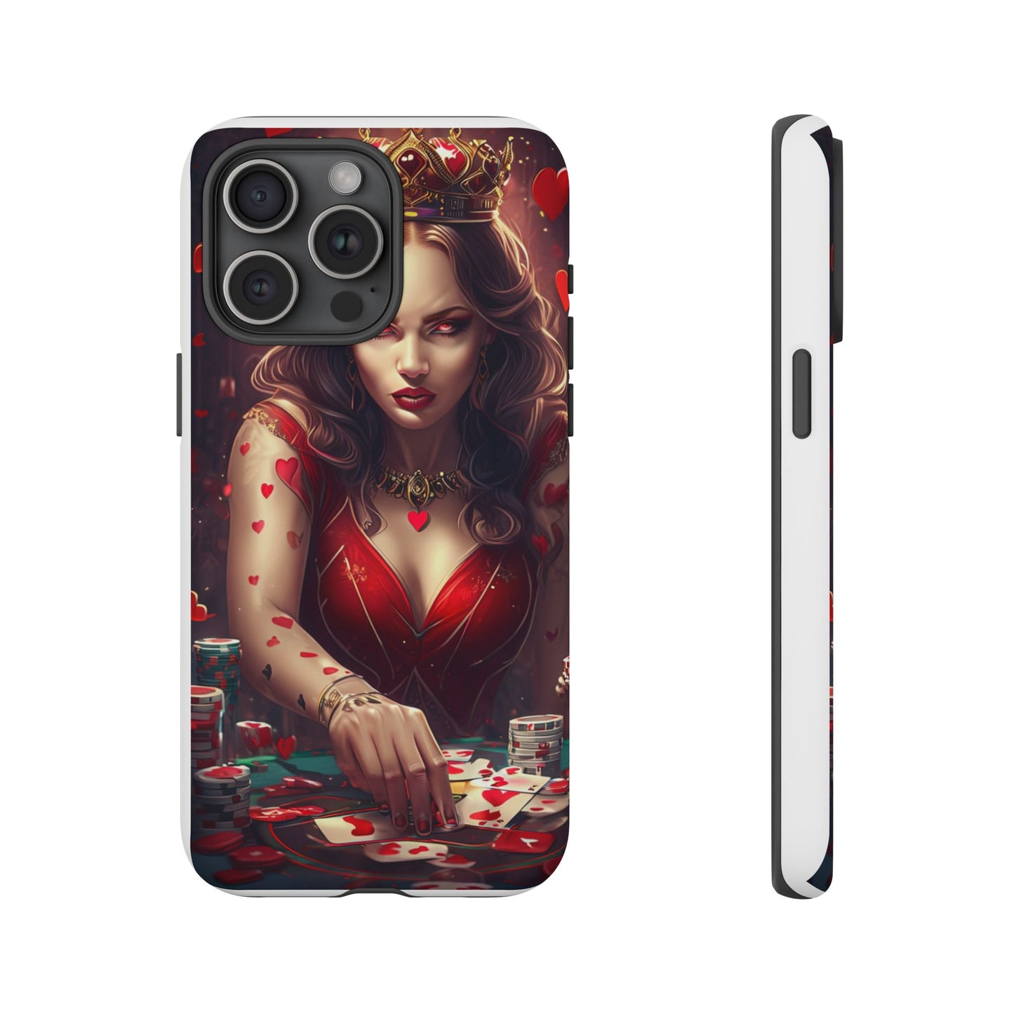 Luck Be A Queen of Hearts Phone Case