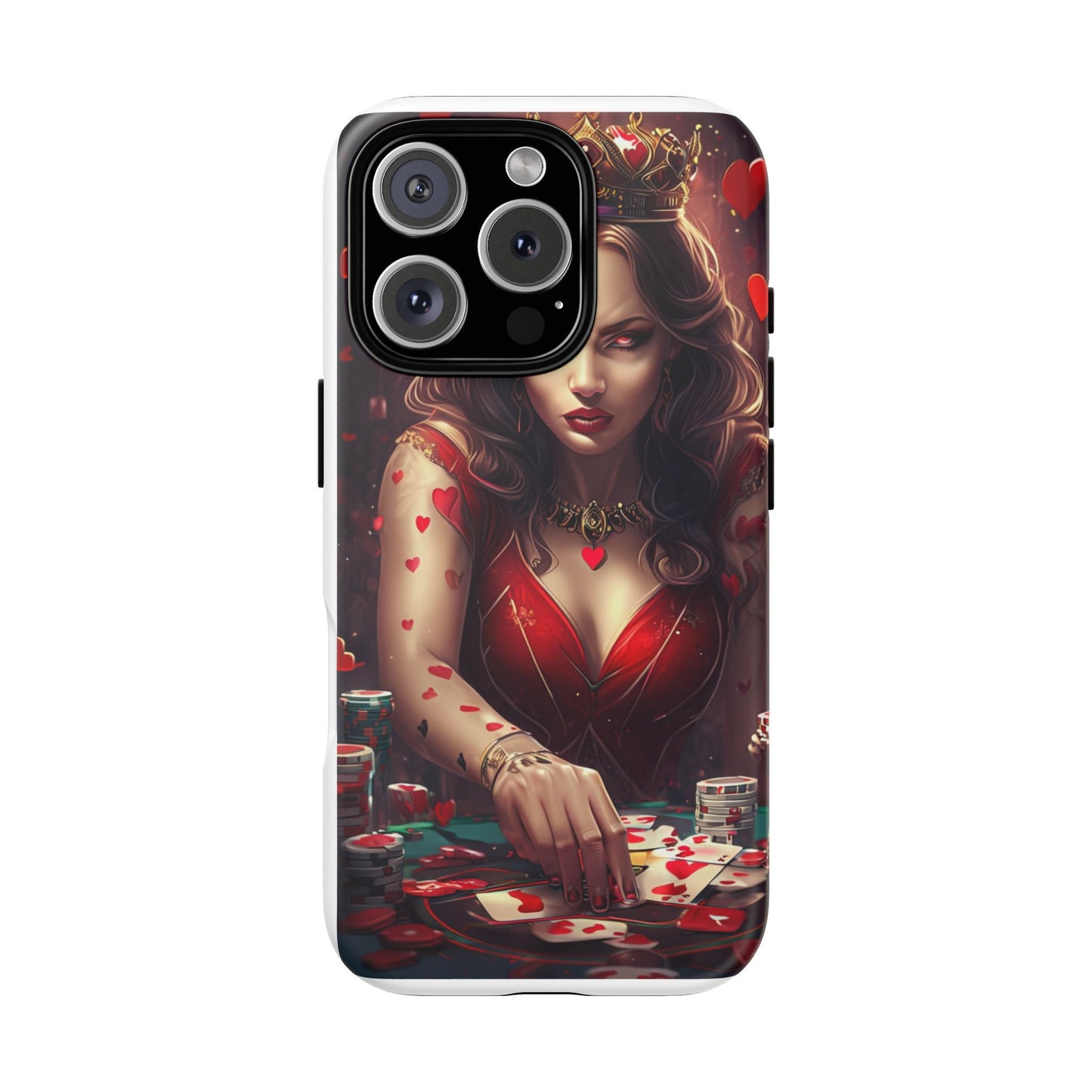 Luck Be A Queen of Hearts Phone Case