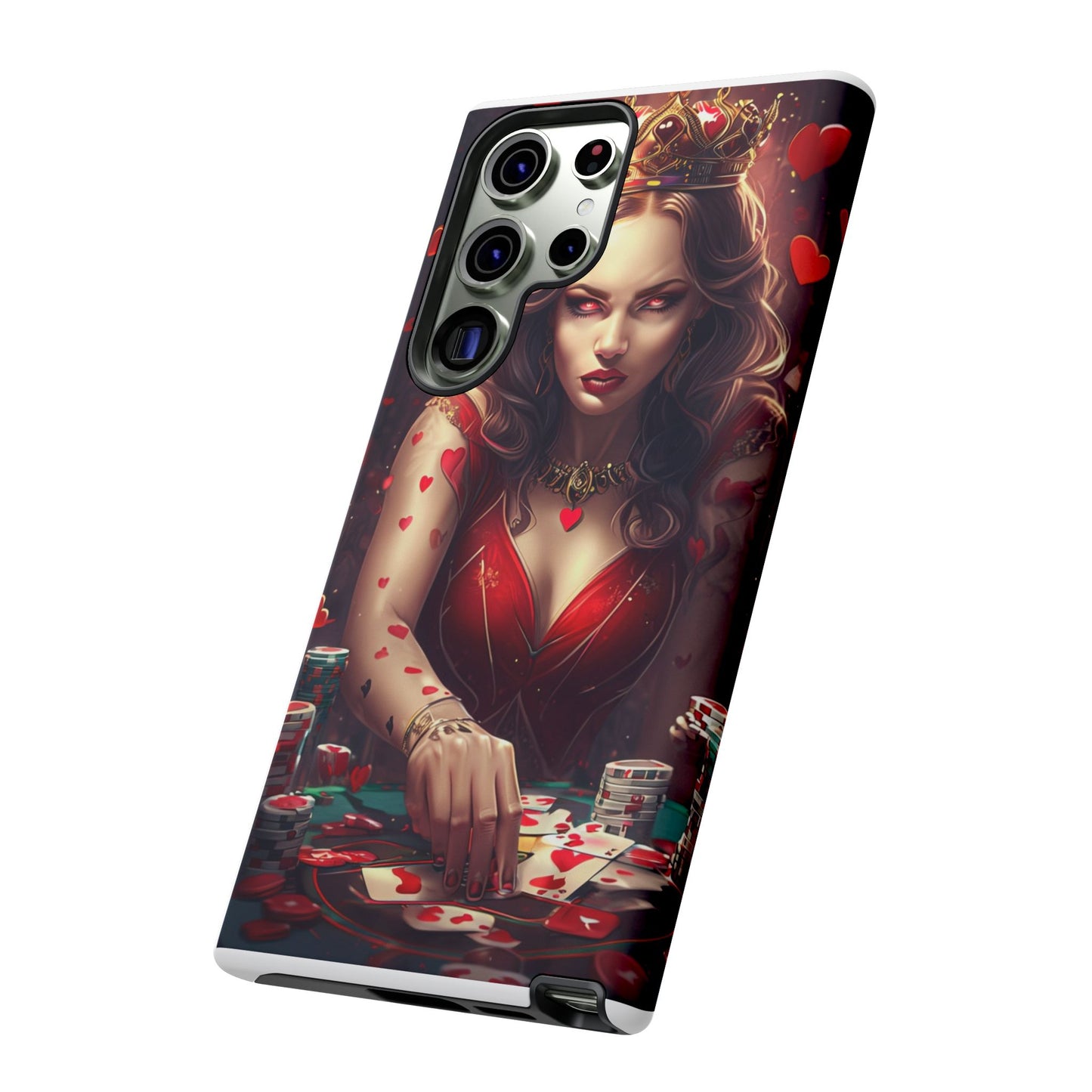 Luck Be A Queen of Hearts Phone Case