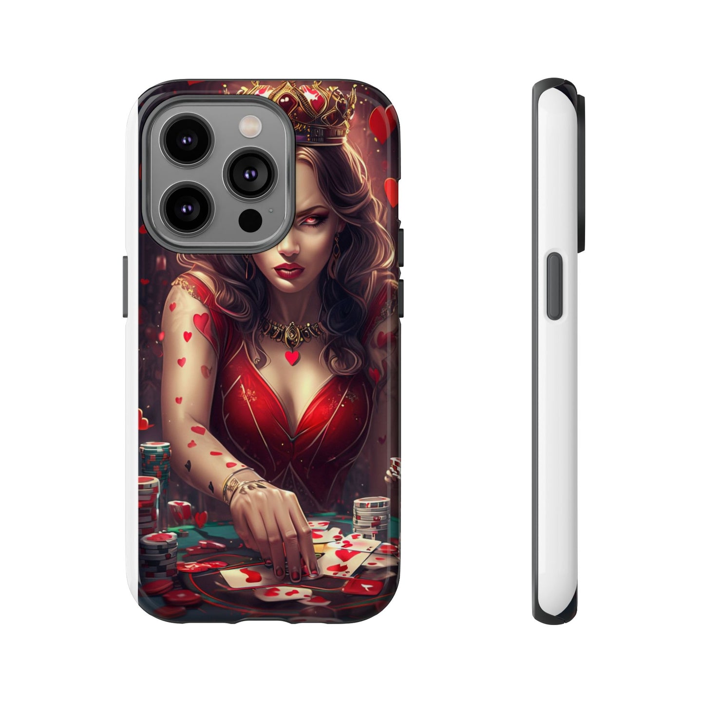 Luck Be A Queen of Hearts Phone Case