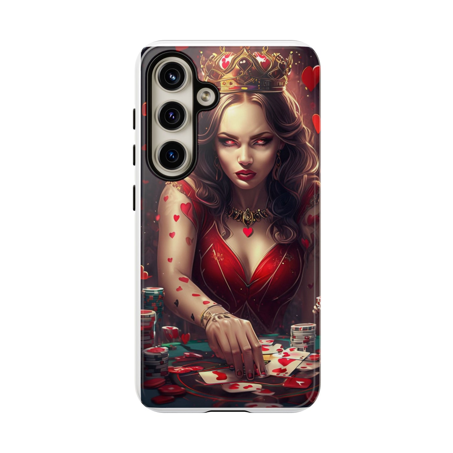 Luck Be A Queen of Hearts Phone Case