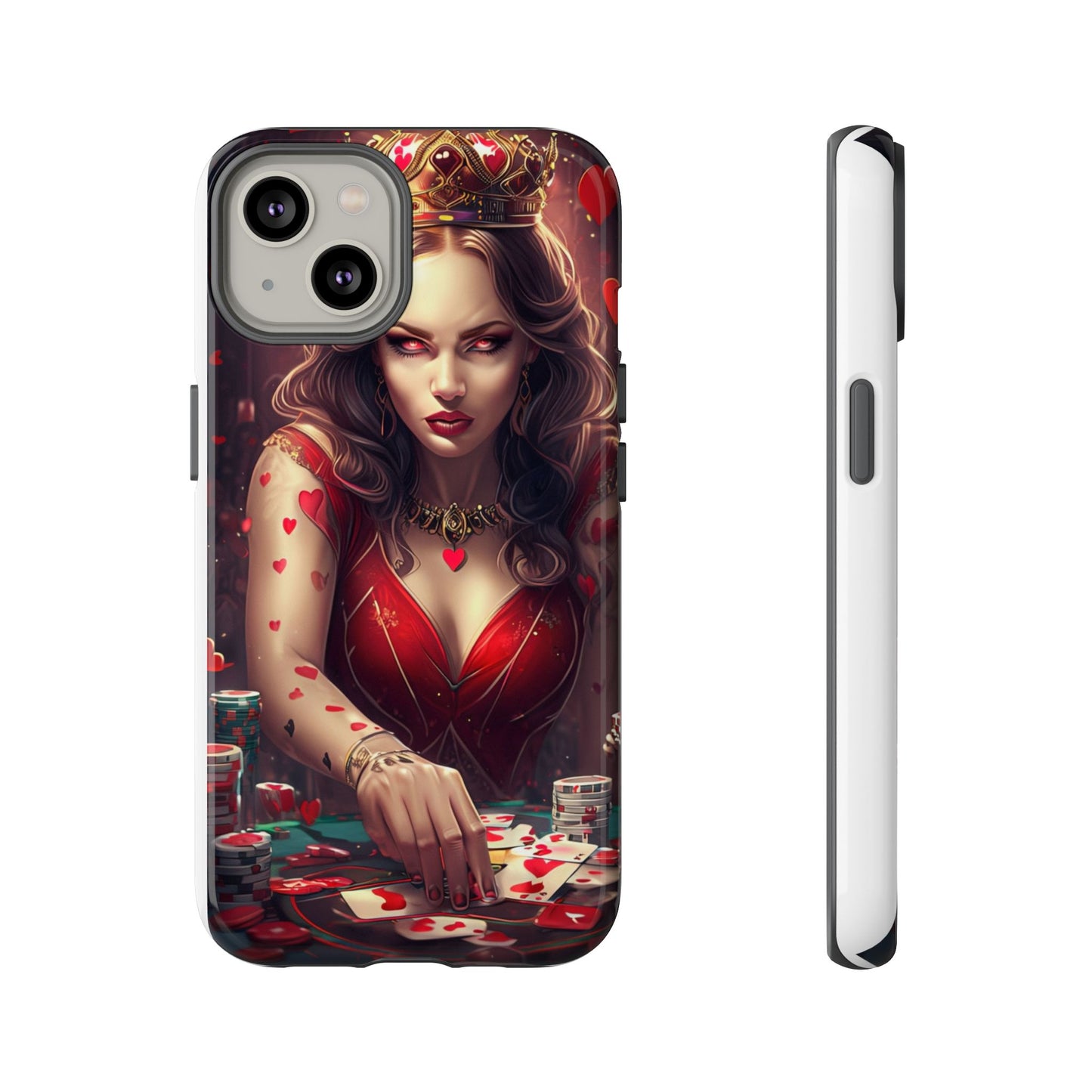 Luck Be A Queen of Hearts Phone Case