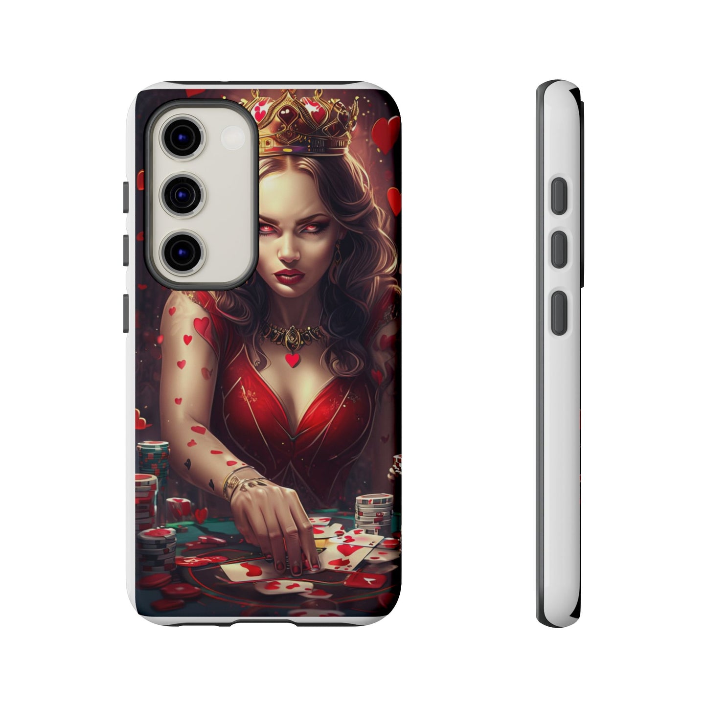 Luck Be A Queen of Hearts Phone Case