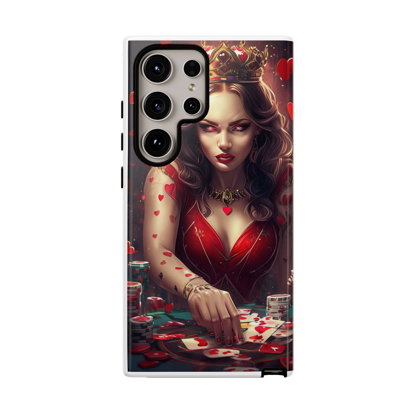 Luck Be A Queen of Hearts Phone Case