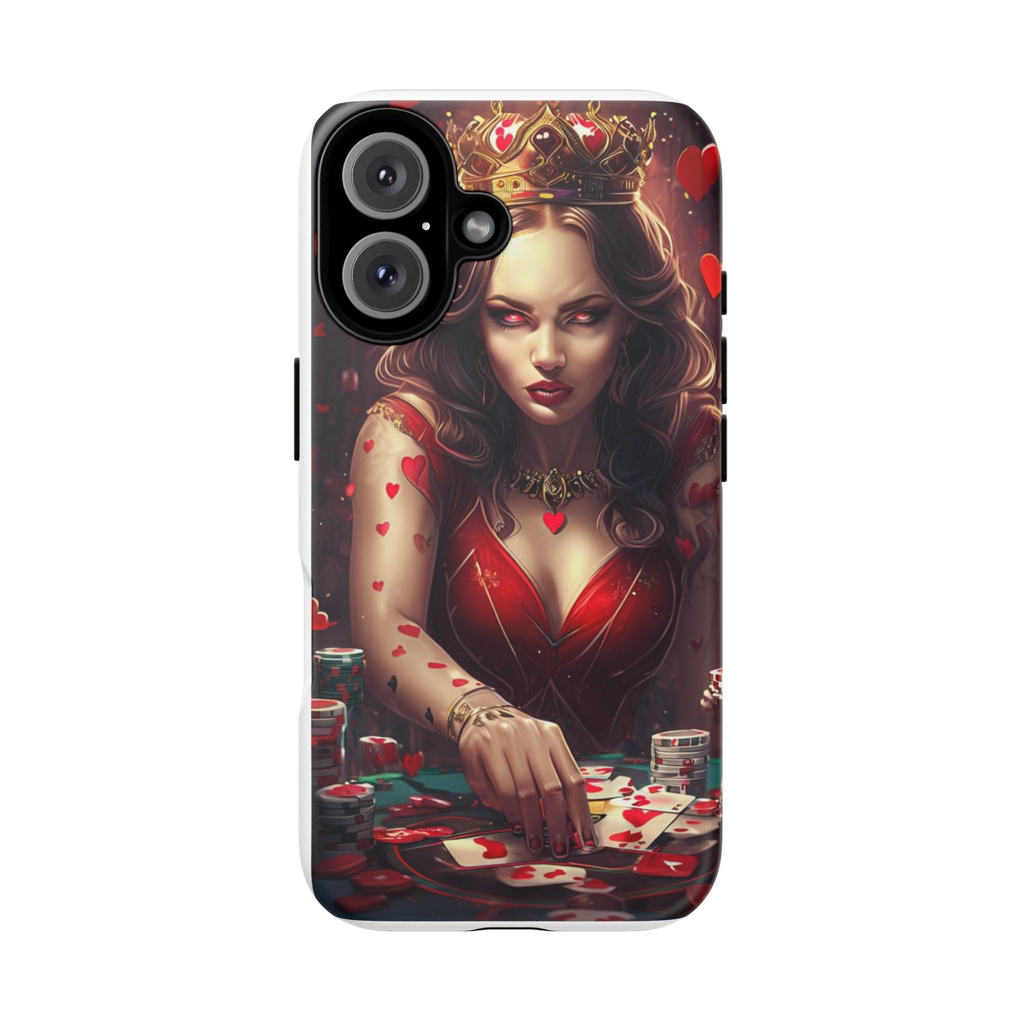 Luck Be A Queen of Hearts Phone Case