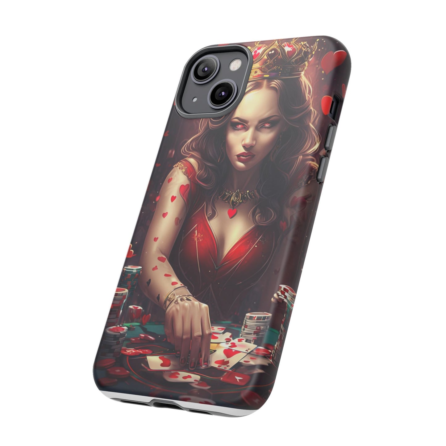 Luck Be A Queen of Hearts Phone Case