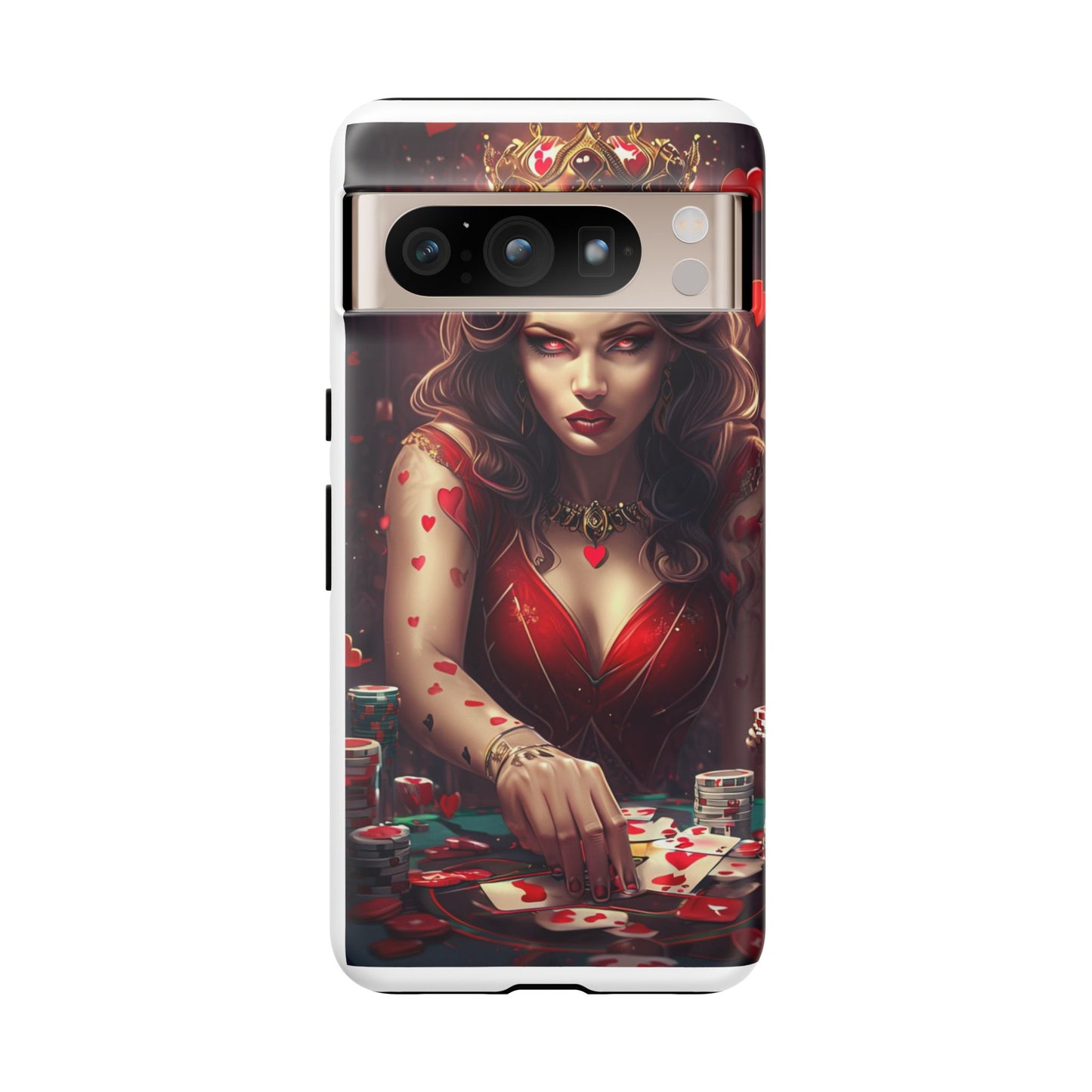 Luck Be A Queen of Hearts Phone Case