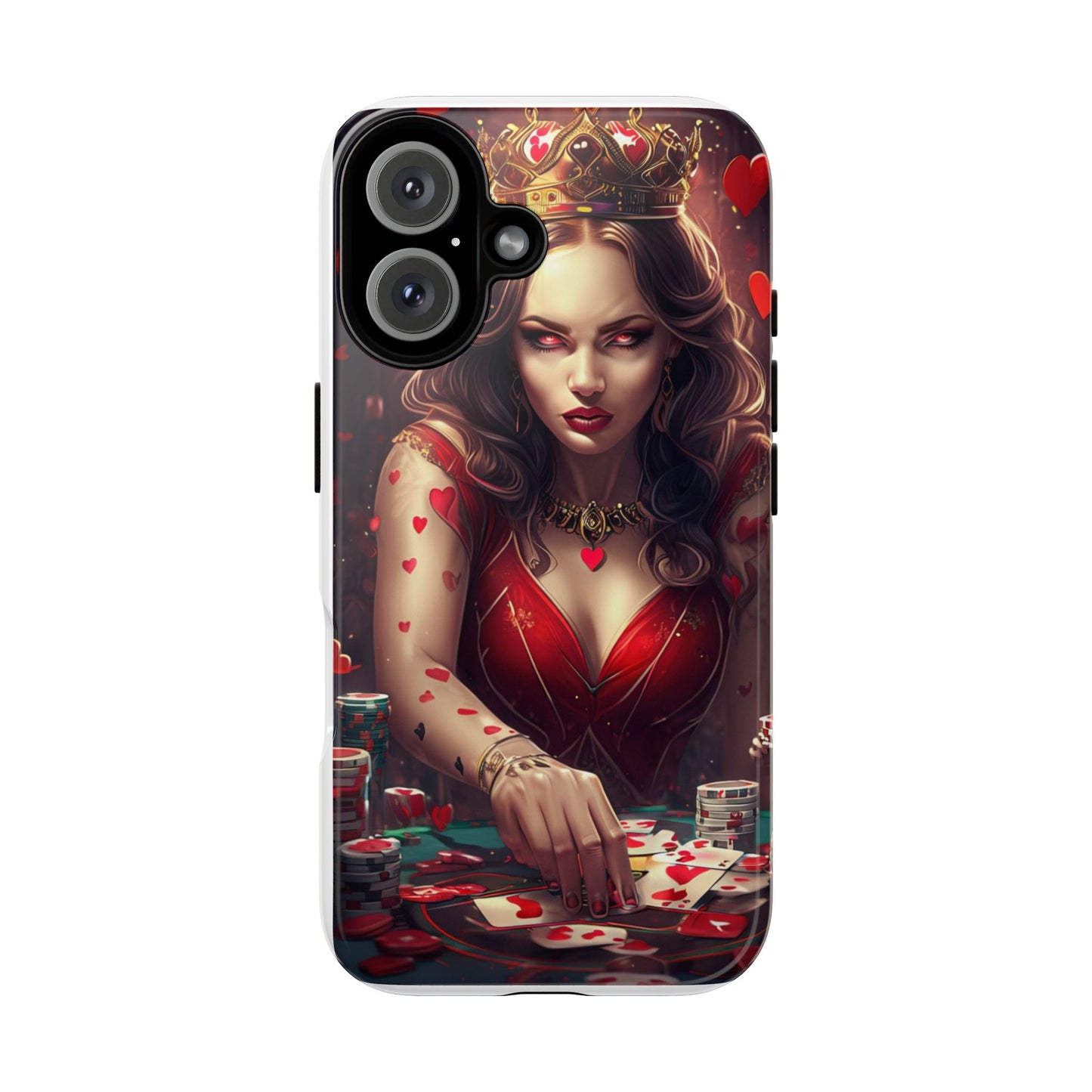 Luck Be A Queen of Hearts Phone Case