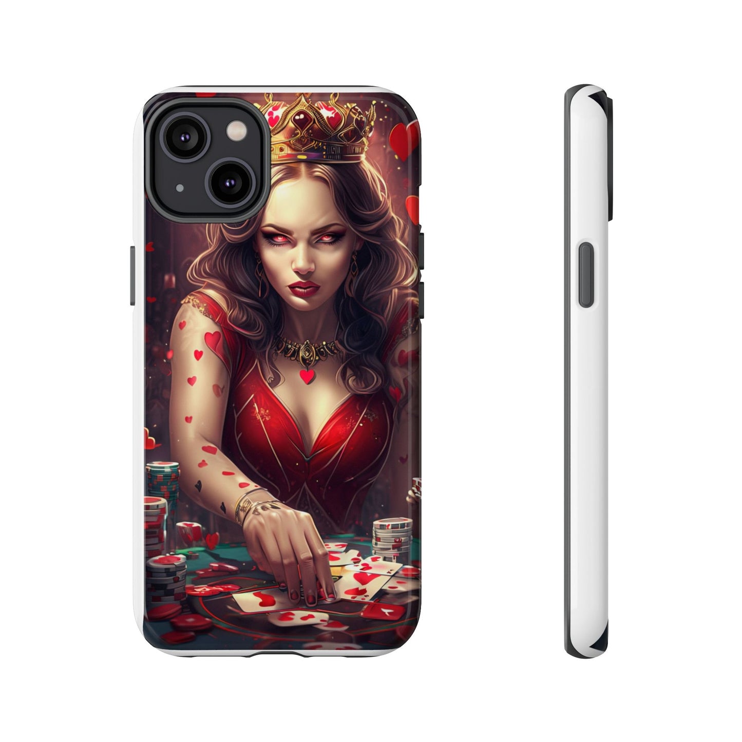 Luck Be A Queen of Hearts Phone Case