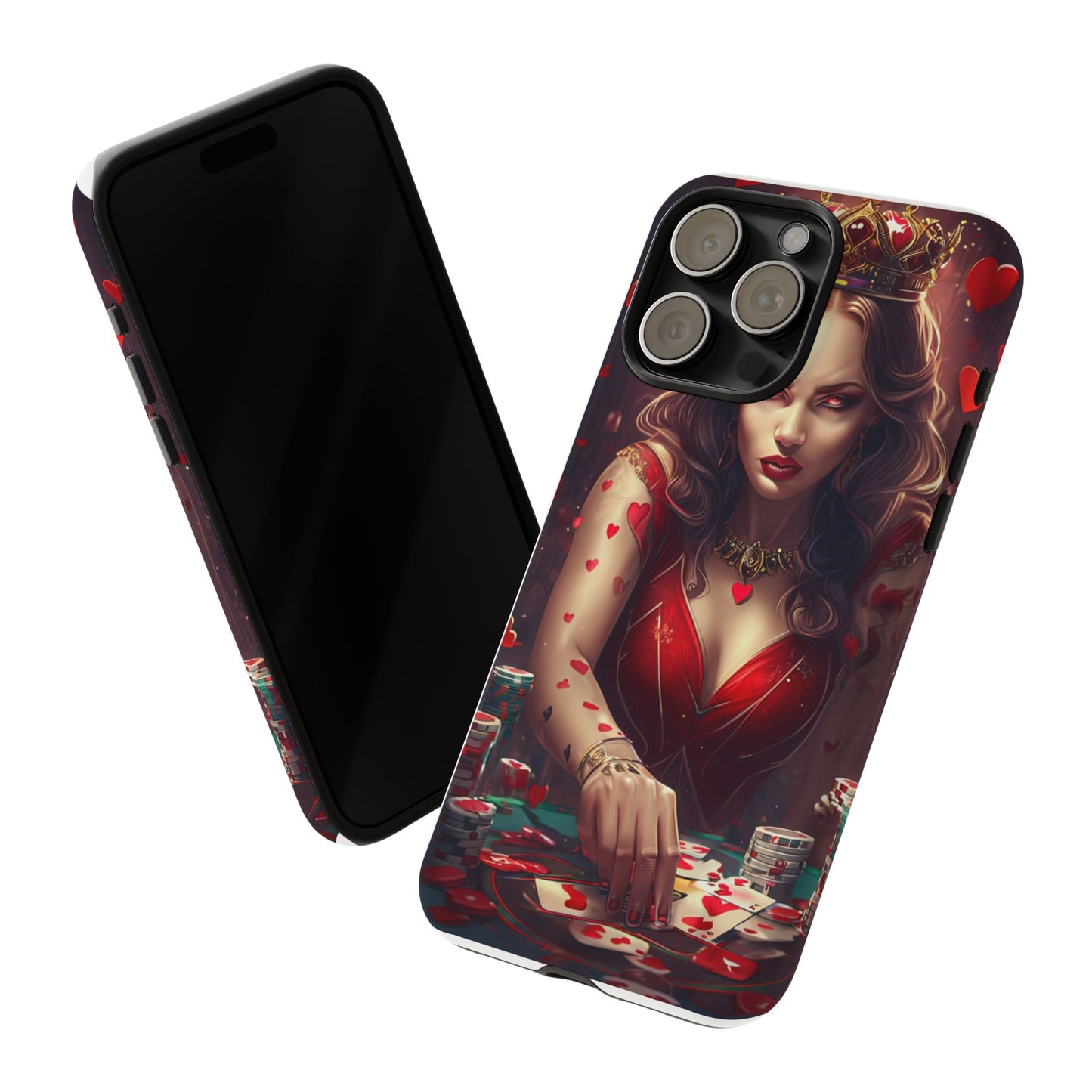 Luck Be A Queen of Hearts Phone Case