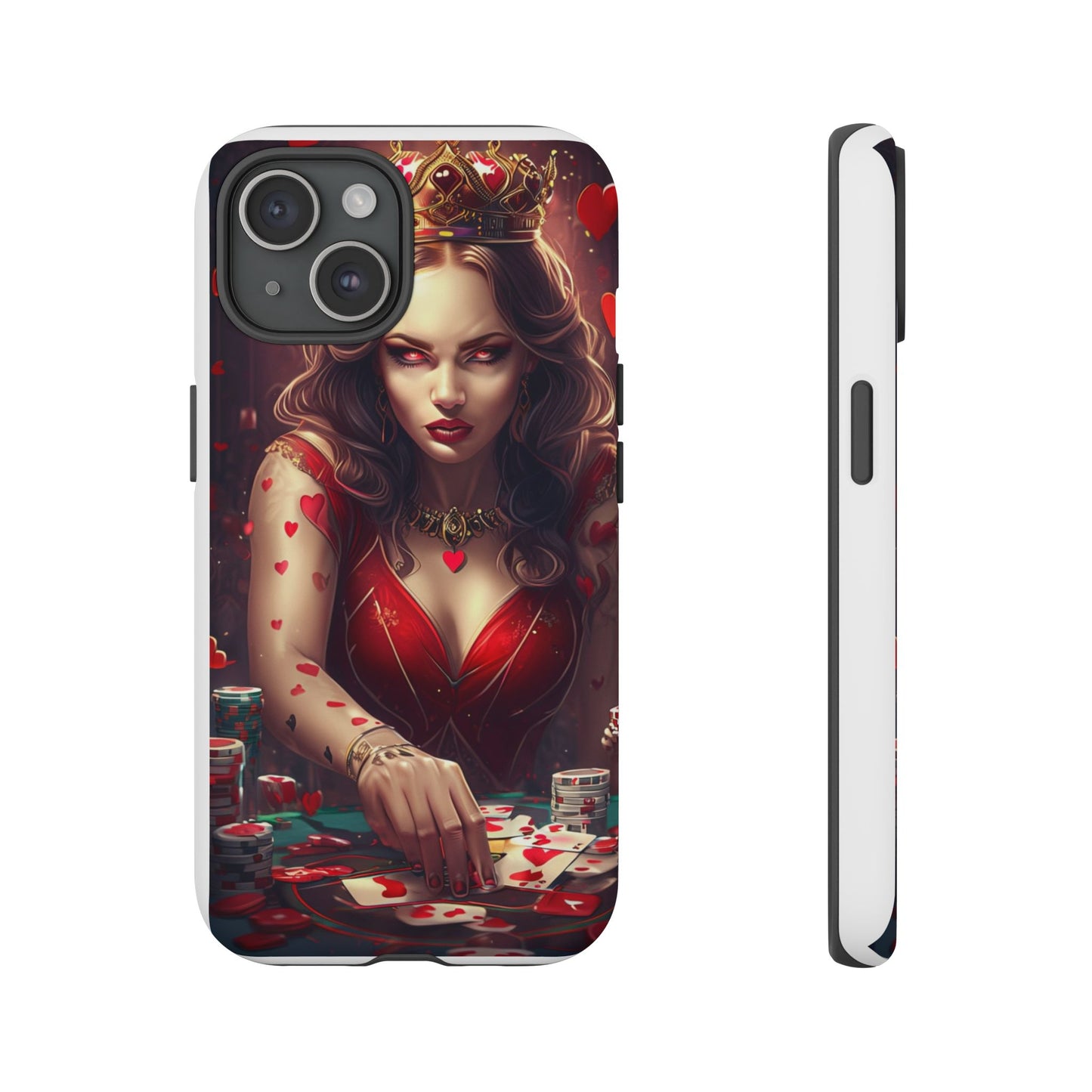 Luck Be A Queen of Hearts Phone Case