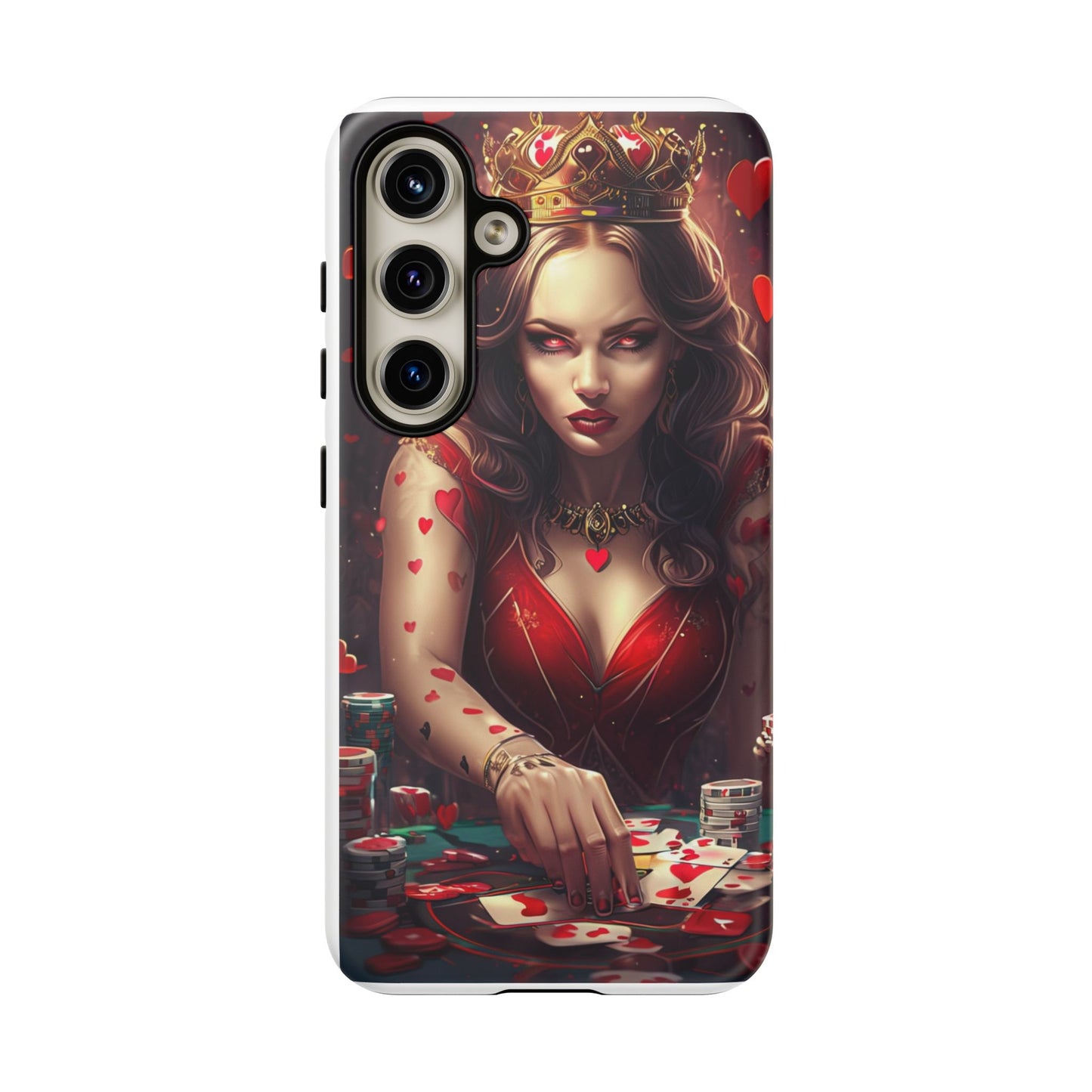 Luck Be A Queen of Hearts Phone Case