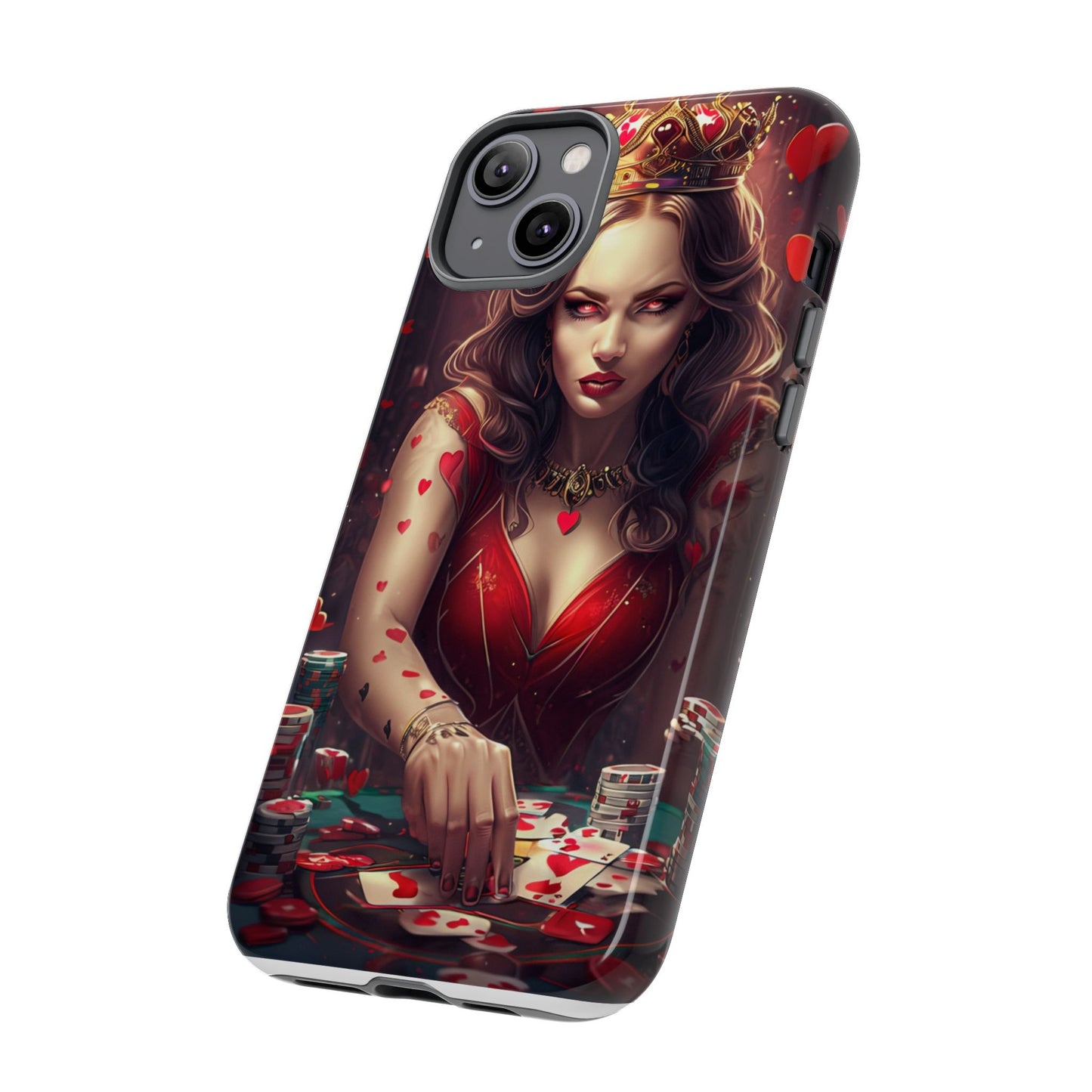 Luck Be A Queen of Hearts Phone Case