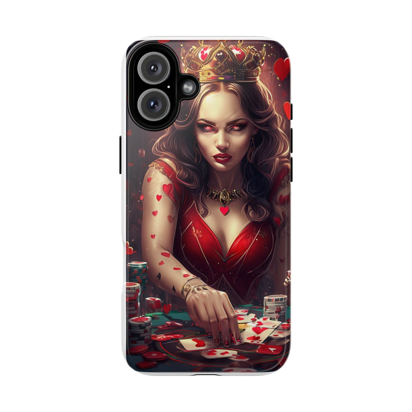 Luck Be A Queen of Hearts Phone Case