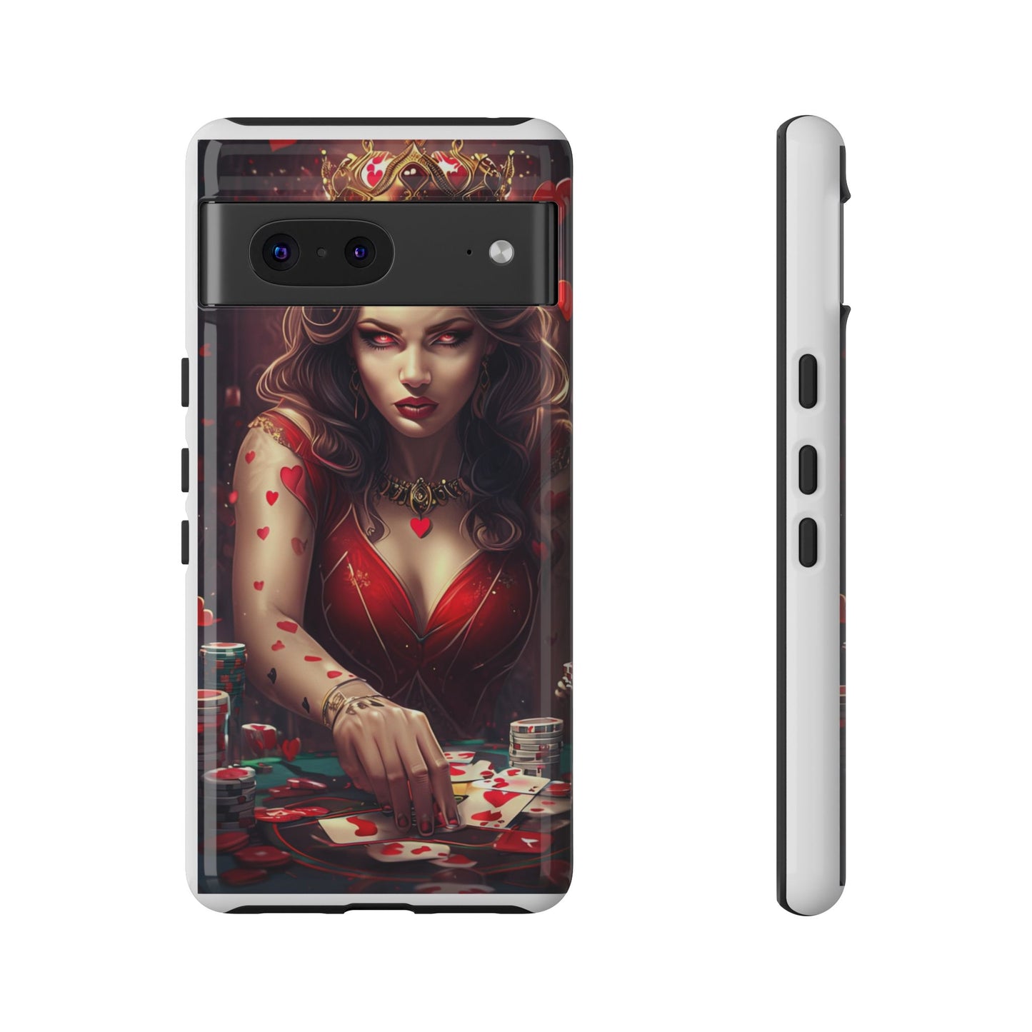 Luck Be A Queen of Hearts Phone Case