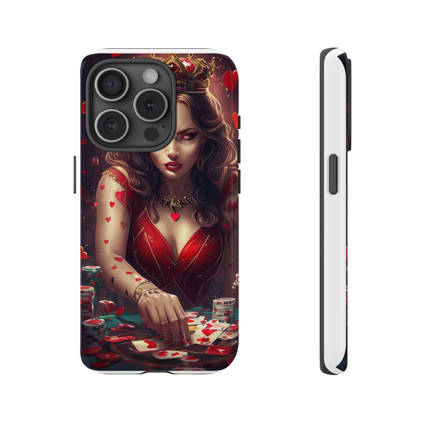 Luck Be A Queen of Hearts Phone Case
