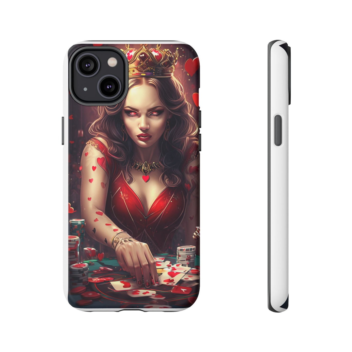 Luck Be A Queen of Hearts Phone Case