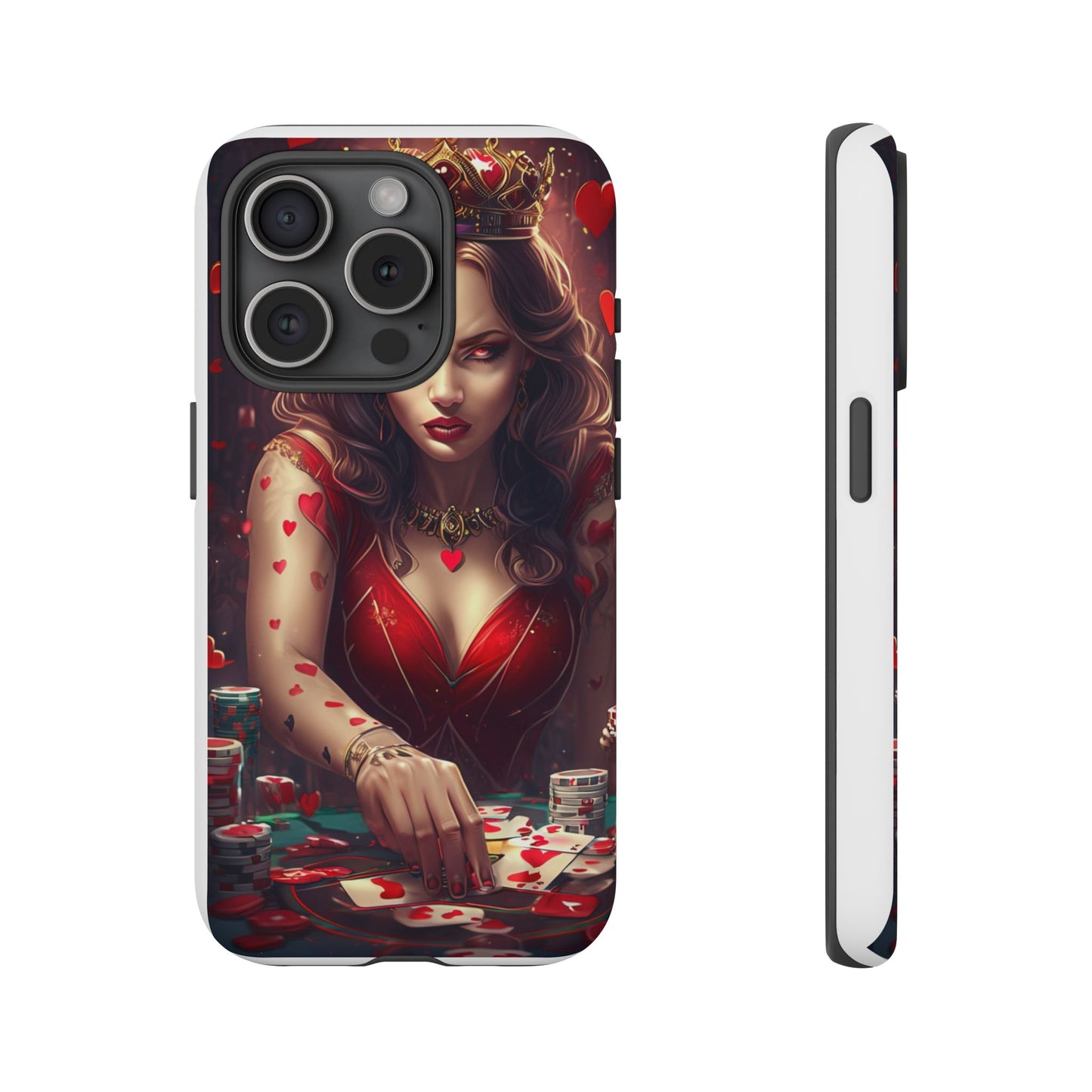 Luck Be A Queen of Hearts Phone Case