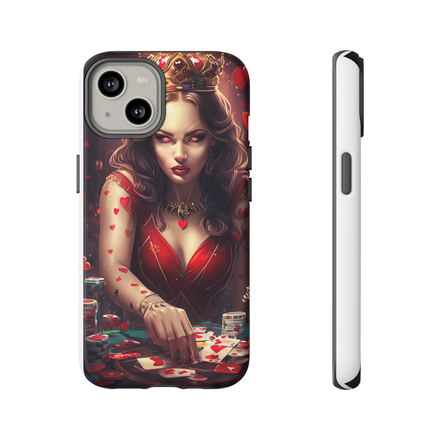 Luck Be A Queen of Hearts Phone Case