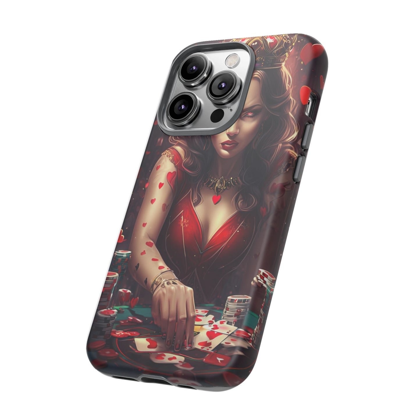 Luck Be A Queen of Hearts Phone Case