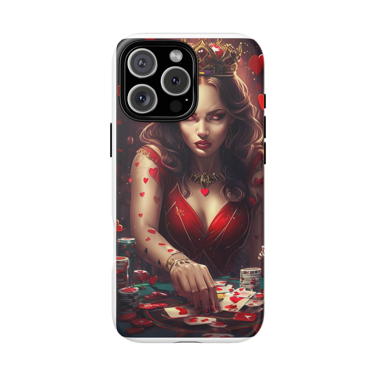 Luck Be A Queen of Hearts Phone Case