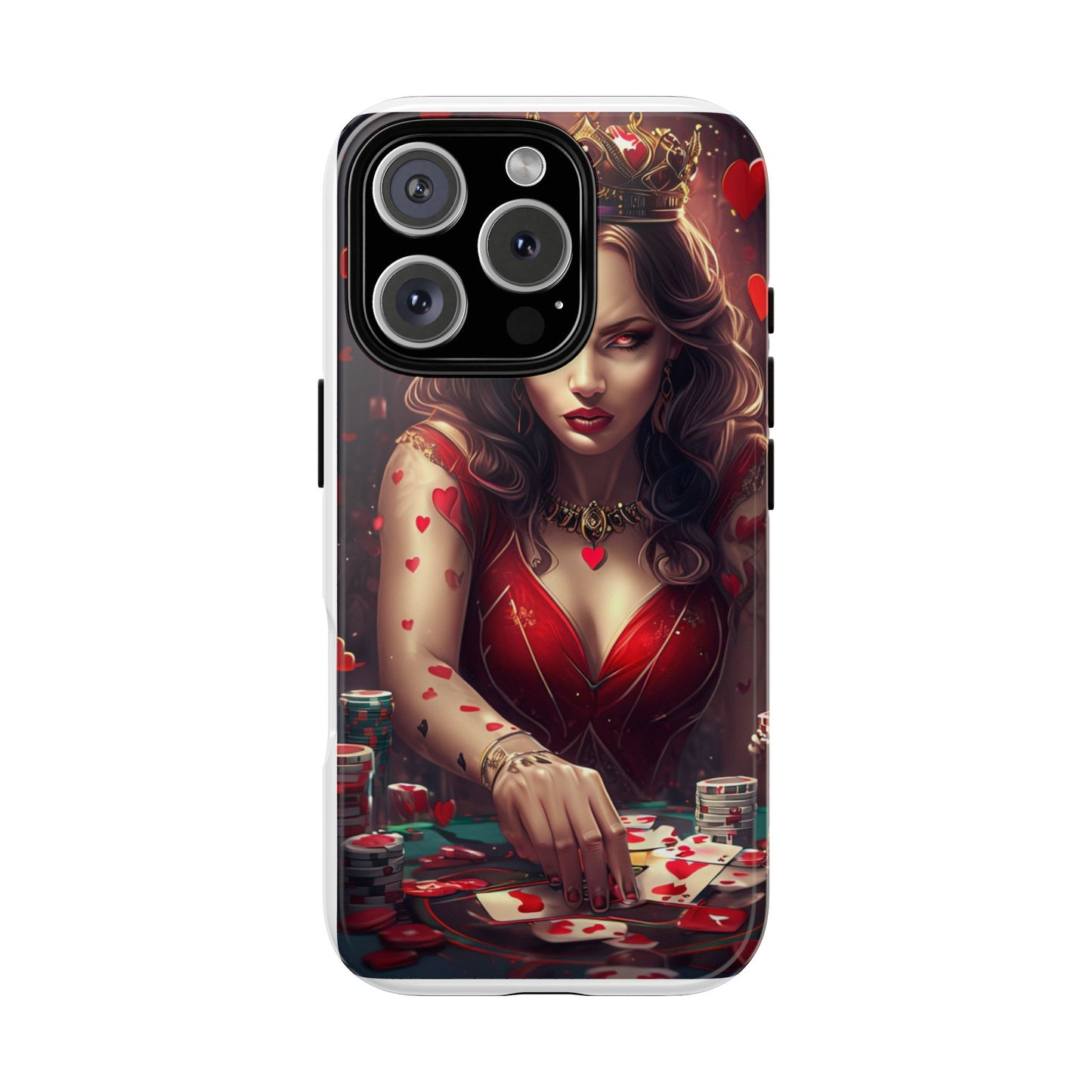 Luck Be A Queen of Hearts Phone Case
