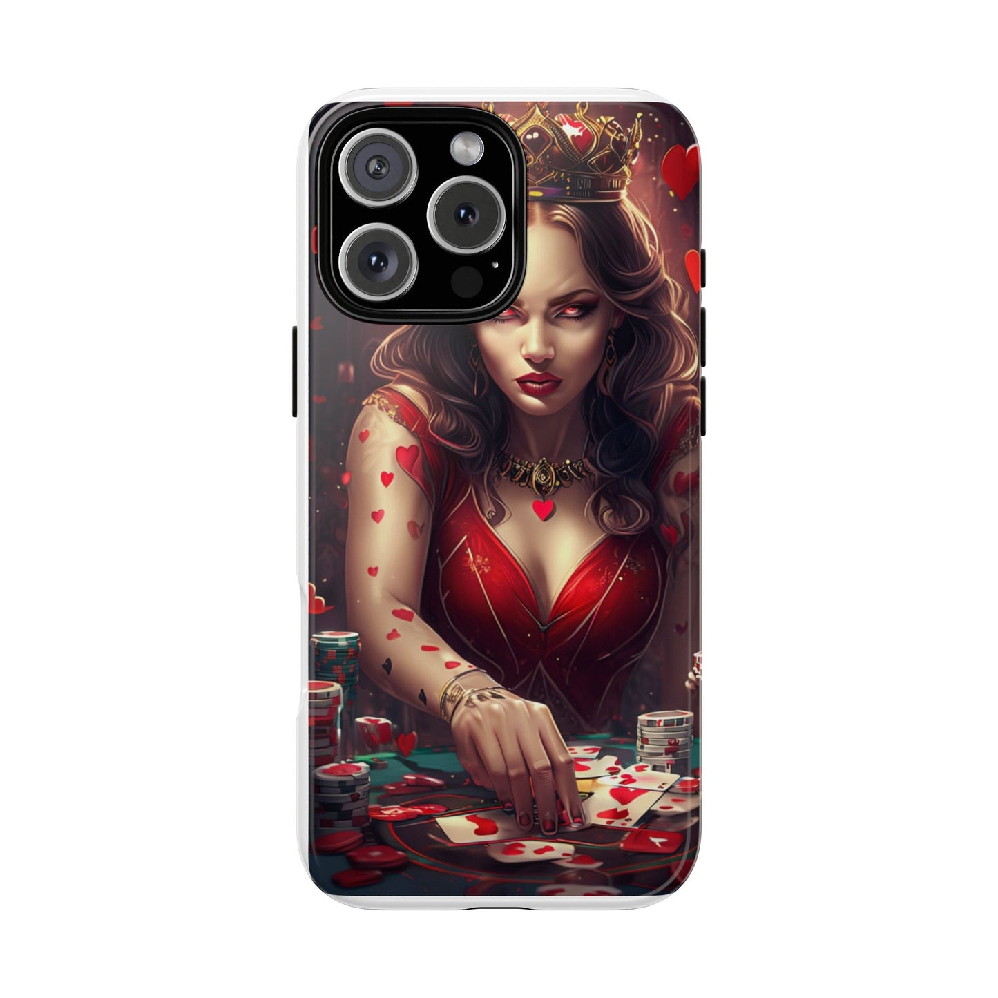 Luck Be A Queen of Hearts Phone Case