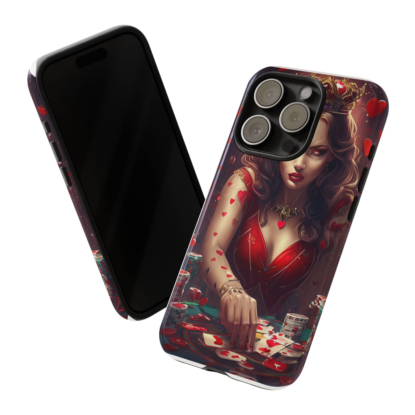 Luck Be A Queen of Hearts Phone Case