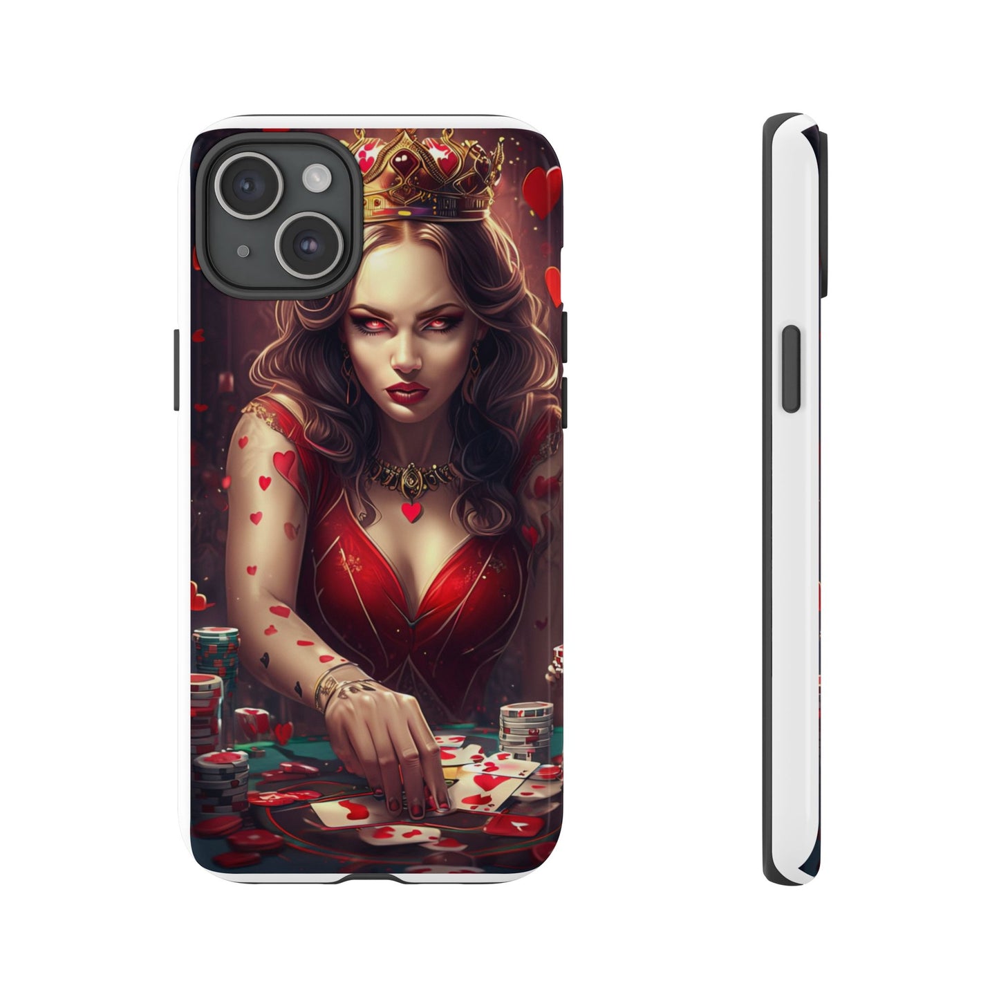 Luck Be A Queen of Hearts Phone Case