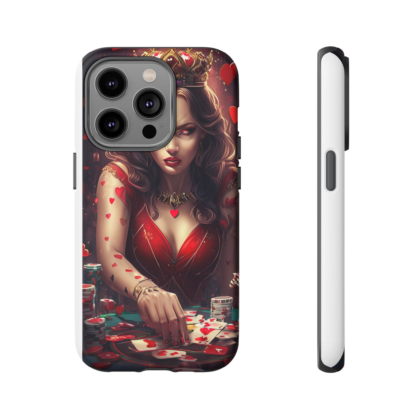 Luck Be A Queen of Hearts Phone Case